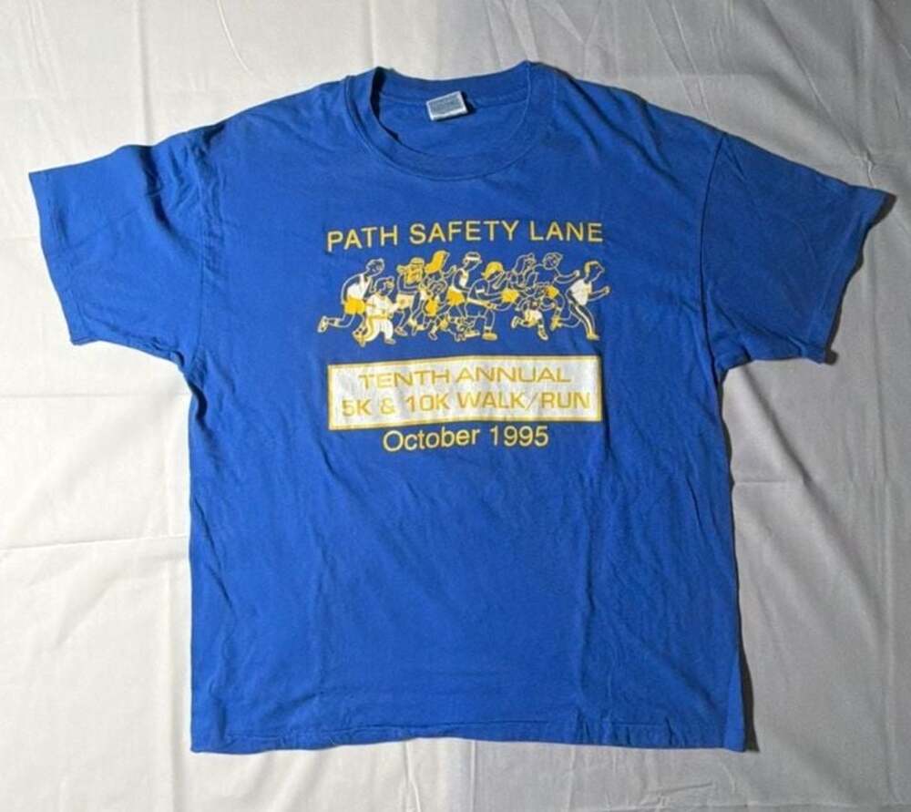 Vintage 1995 Gatorade Path Safety Lane 10th Annual 5K & 10K Walk/Run T-Shirt